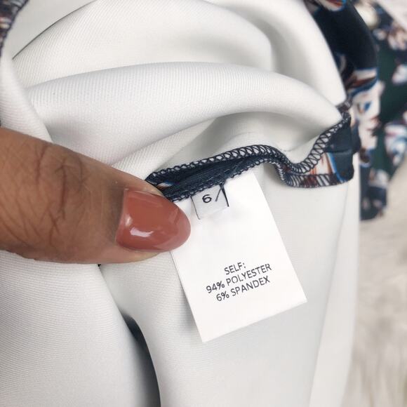 Yigal Azrouel Green Floral Print Sheath Bodycon Dress with Grommets NEW - Picture 6 of 7